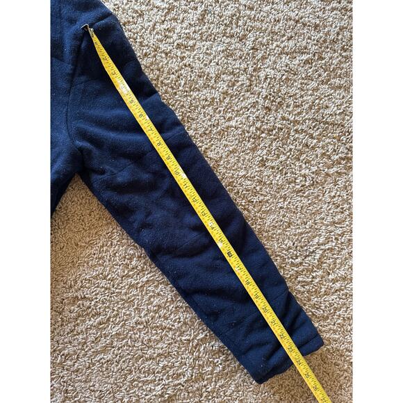 Lacoste Sport Navy Fleece Jersey Lined L Size 6 Full Zip Jacket Made in France - Picture 9 of 9